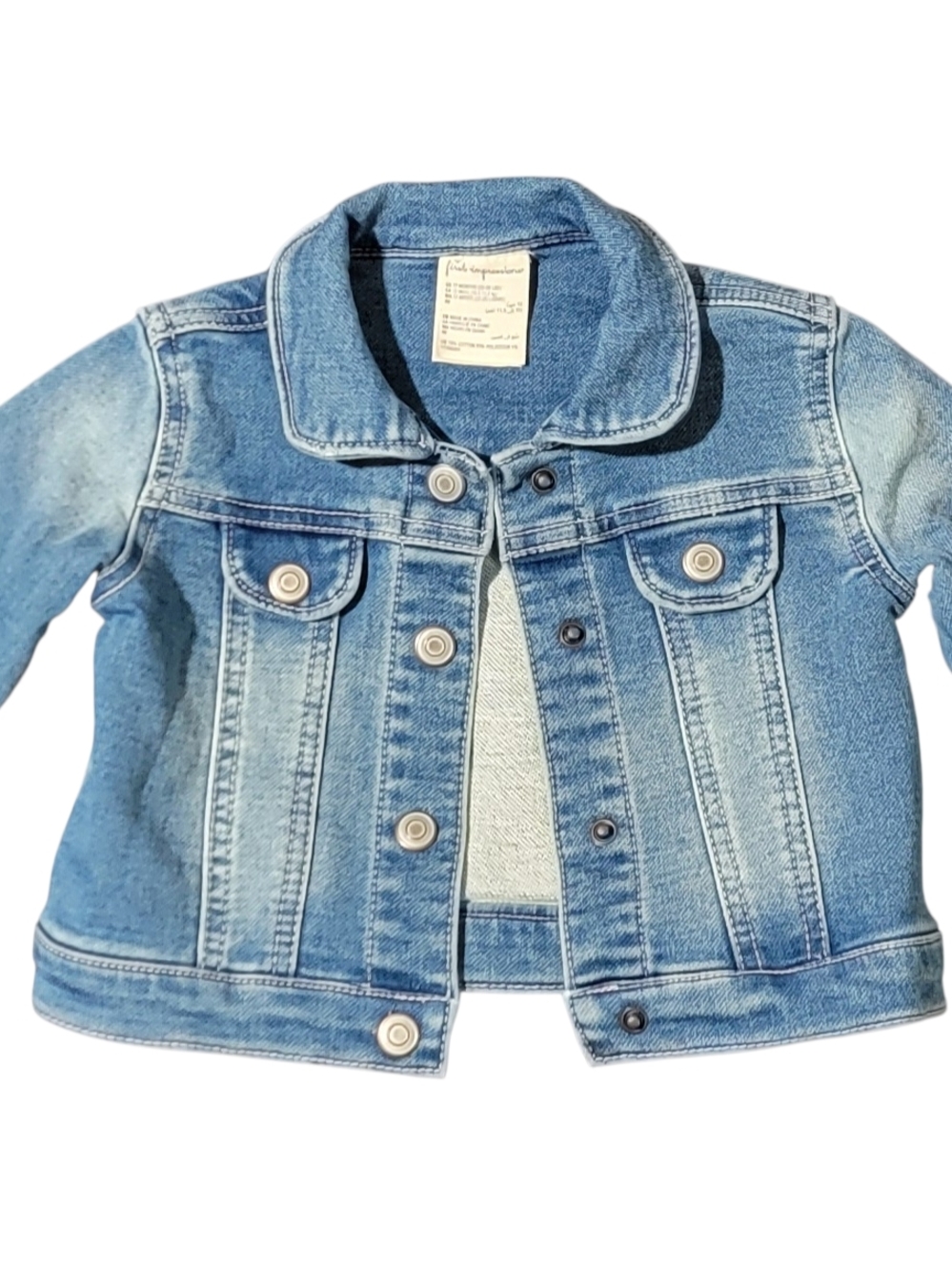 First Impressions Light Blue Denim Jean Jacket for Kids - 12 Month